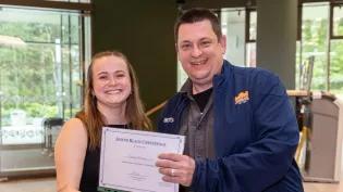 Natasha Boulton PhD student and Prof Euan Brechin