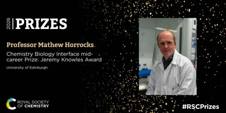 Professor Mathew Horrocks RSC Jeremy Knowles Award 2026