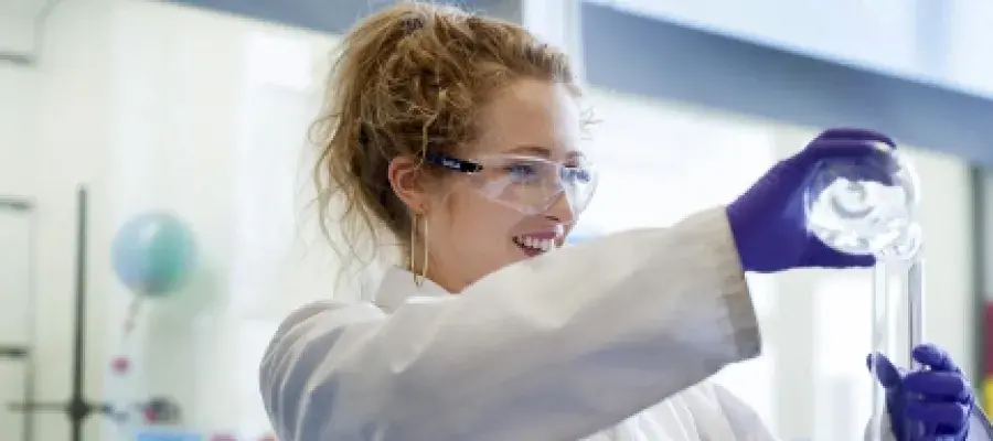 Researcher in a lab