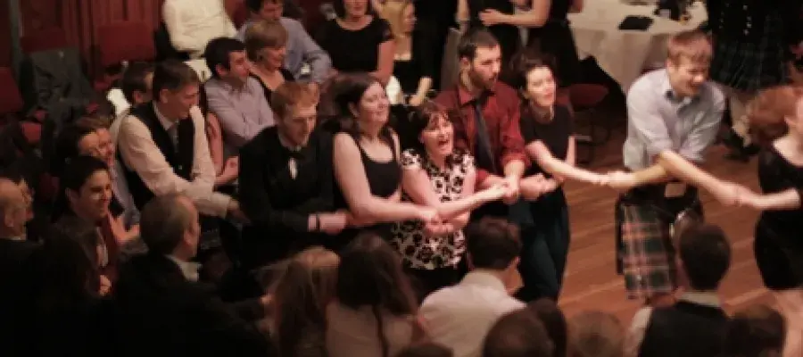 People at a ceilidh