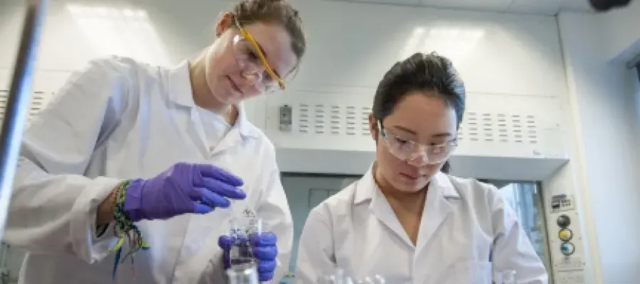 Students in a lab