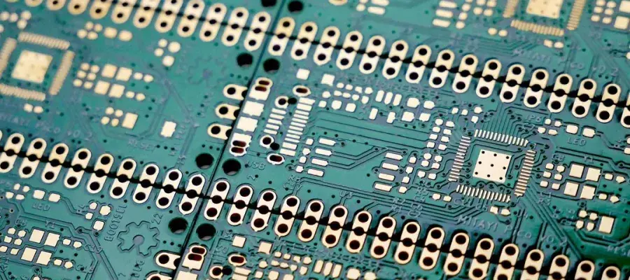 Close-up image of a circuit board