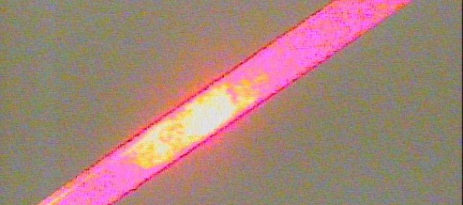 A low melting point compound in a tube