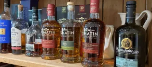 Whiskey on a shelf