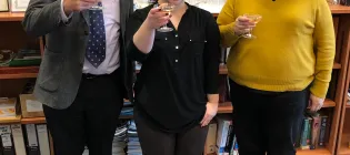 Georgia at her viva