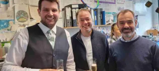 Dan at his viva