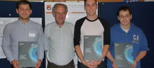 Julien with his prize