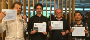 The group with their prizes