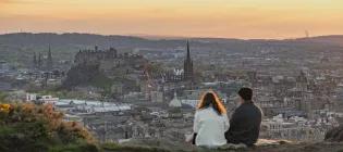 Students on Salisbury Crags