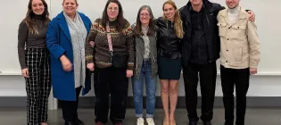 Image showing from left to right Allie Merkle, Audrey Cameron, Tania Allan, Ley Bergeron, Asma Sheikh, Gary Quinn and Andrzej Rosolowski 