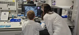 Young attendee at the Science Festival