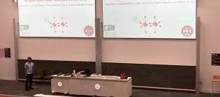 Photo of Binoy presenting at the Joseph Black Conference
