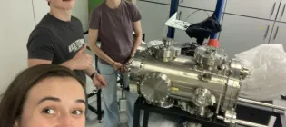 Cap, Angus and Alice in the Lab