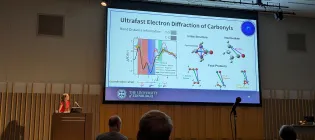 Alice presenting at ICPEAC