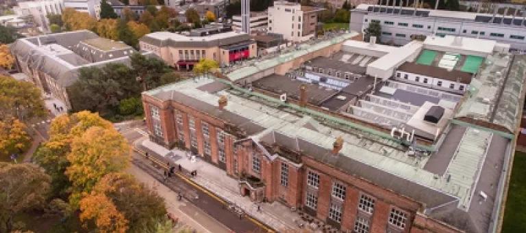 The Joseph Black Building seen from the air