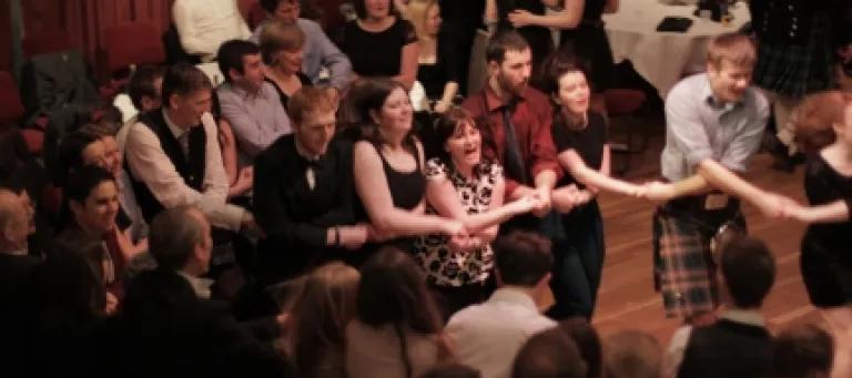 People at a ceilidh