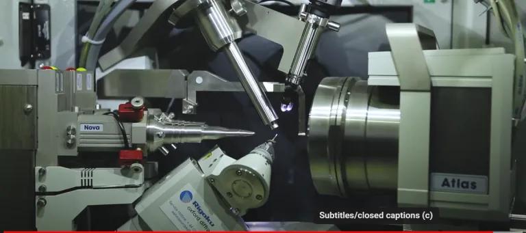 Still from video showing equipment