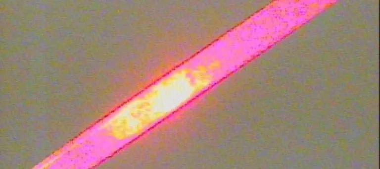 A low melting point compound in a tube