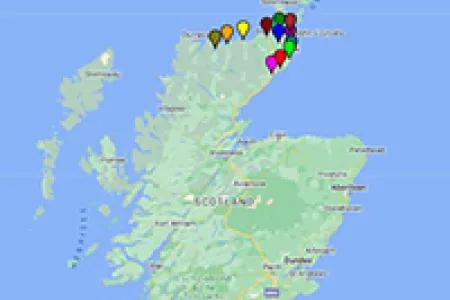 map of scottish schools
