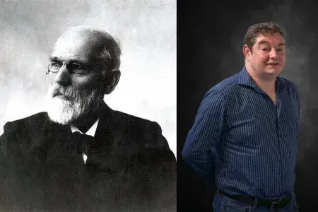 van der Waals (public domain by age – died in 1923) and Scott Cockroft (School of Chemistry official photograph)