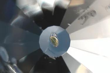 Diamond and ruby sample