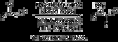 Iron-Catalysed Reduction of Olefins using a Borohydride Reagent.