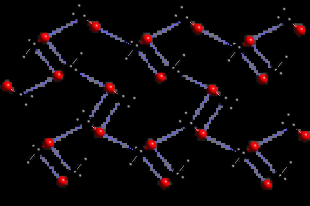 Acetone crystals