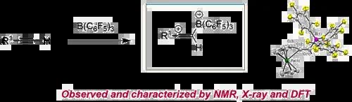 Characterization of the zwitterionic intermediate in 1,1‐carboboration of alkynes