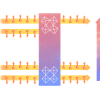 Image showing how both pressure and fluoride doping cause half-metallic behaviour in niobium oxyfluorides