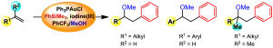 Gold-Catalysed Oxyarylation of Styrenes