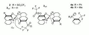 BINOL-3,3′-Triflone N-Methyl Phosphoramidites: Through-Space 19F,31P Spin-Spin Coupling with a Remarkable Dependency on Temperature and Solvent Internal Pressure