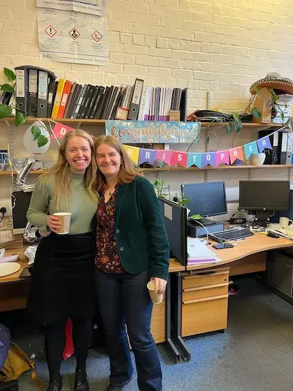 Imogen at her viva