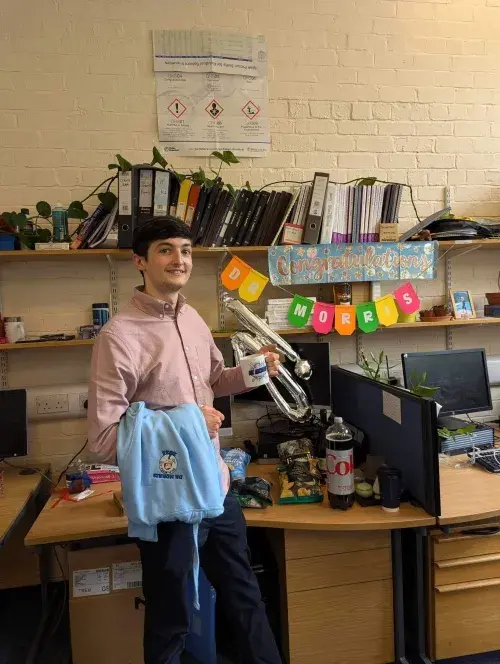 Edmund at his viva