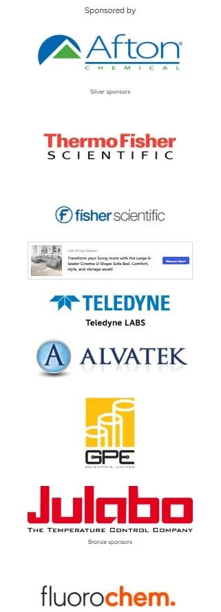 Logos of the conference sponsors.