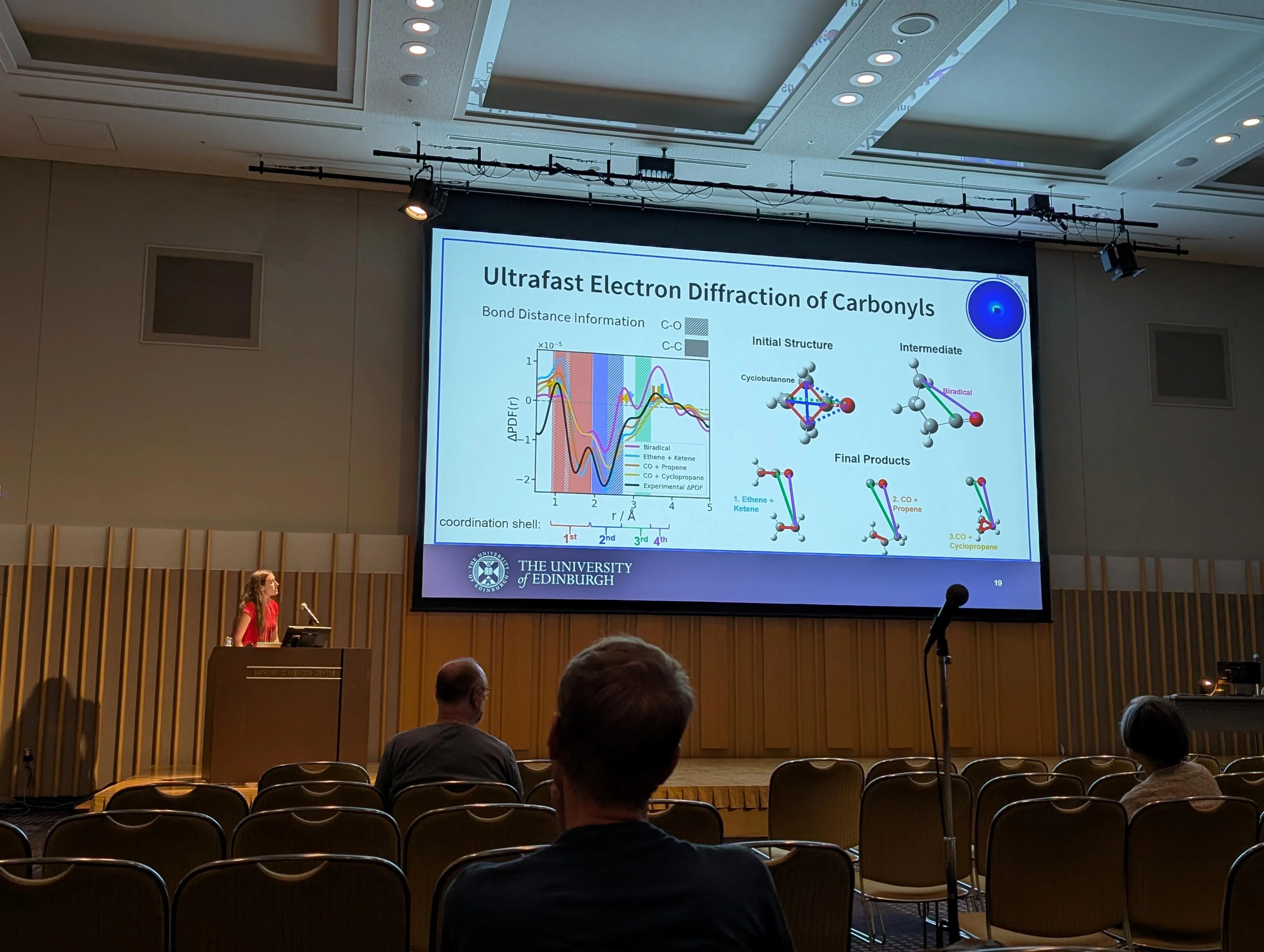 Alice presenting at ICPEAC