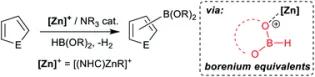 Zn/Al electrophiles for catalytic C-B bond formation example