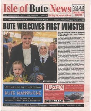 Bute Frontpage