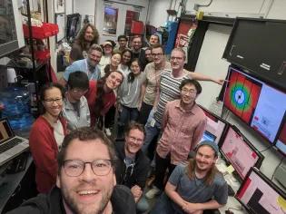 Collaboration at our recent gas-phase X-ray scattering experiment at LCLS! 