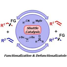 Catalytic transfer functionalization through shuttle catalysis