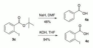 Cleavage of tert-Butyl Benzoates with NaH in DMF. Comments on the Mechanism and a Simple and Safe Alternative Procedure