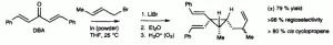 Regioselectivity and Diastereoselectivity in the Indium-mediated Homoallyl-Cyclopropanation of Dibenzylidene Acetone (dba)