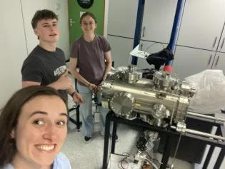 Cap, Angus and Alice in the Lab