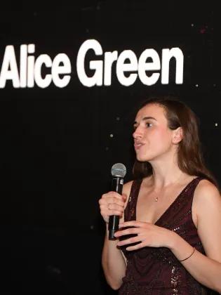 Alice speaking at the Salters' Gala